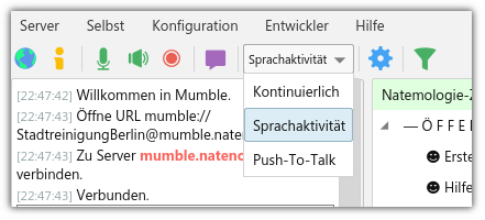 mumble:versionen:mumble_1.3.0_toolbar_speech_open.png